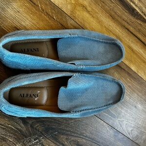 Alfani | Shoes | Alfani Blue Suede Loafers With Horsebit  display picture 3